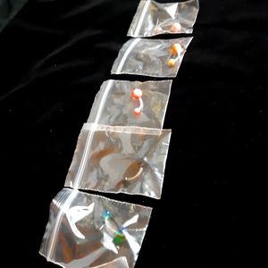 5 belly button jewellery -Lot 1